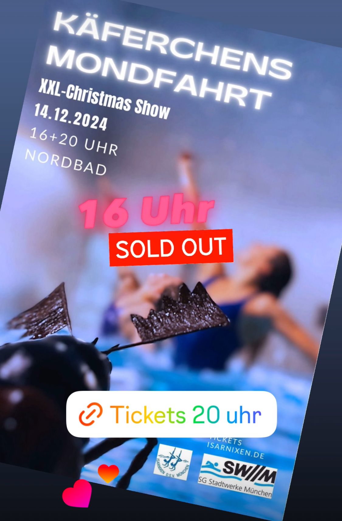 24 Käferchens Mondfahrt Nachmittagsvorstellungen ausverkauft
